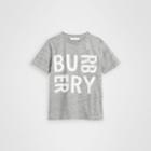 Burberry Burberry Childrens Logo Print Cotton Blend T-shirt, Size: 6y, Grey