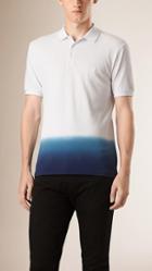 Burberry Brit Dip Dye Cotton Piqu Polo Shirt