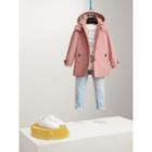 Burberry Burberry Detachable Hood Cotton Trench Coat, Size: 12y, Pink