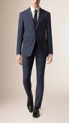 Burberry Modern Fit Travel Tailoring Check Wool Suit