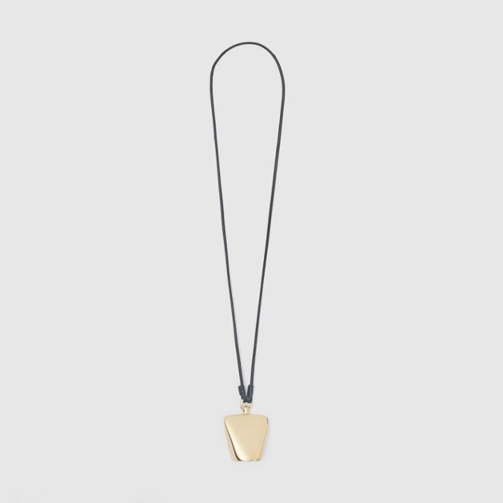 Burberry Burberry Gold-plated Cow Bell Detail Necklace