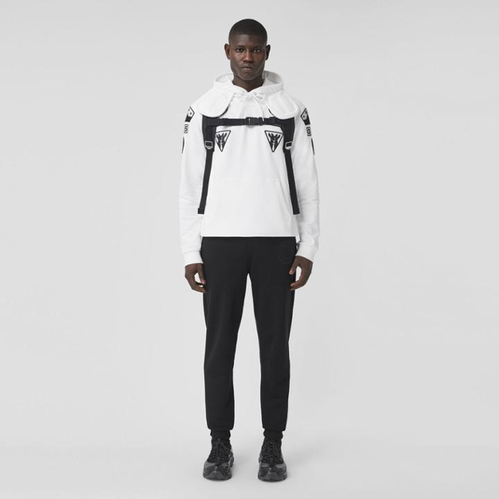Burberry Burberry Badge Appliqu Cotton Hoodie, Size: M