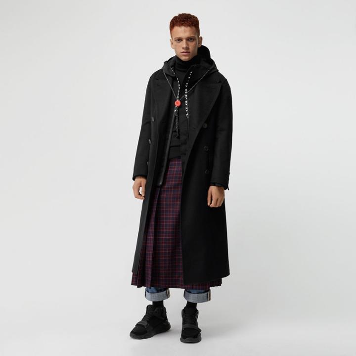 Burberry Burberry Double-faced Cashmere Tailored Coat, Size: 34, Black