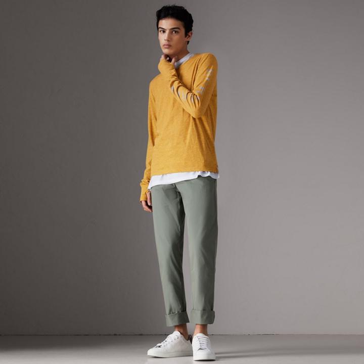 Burberry Burberry Slim Fit Cotton Chinos, Size: 38