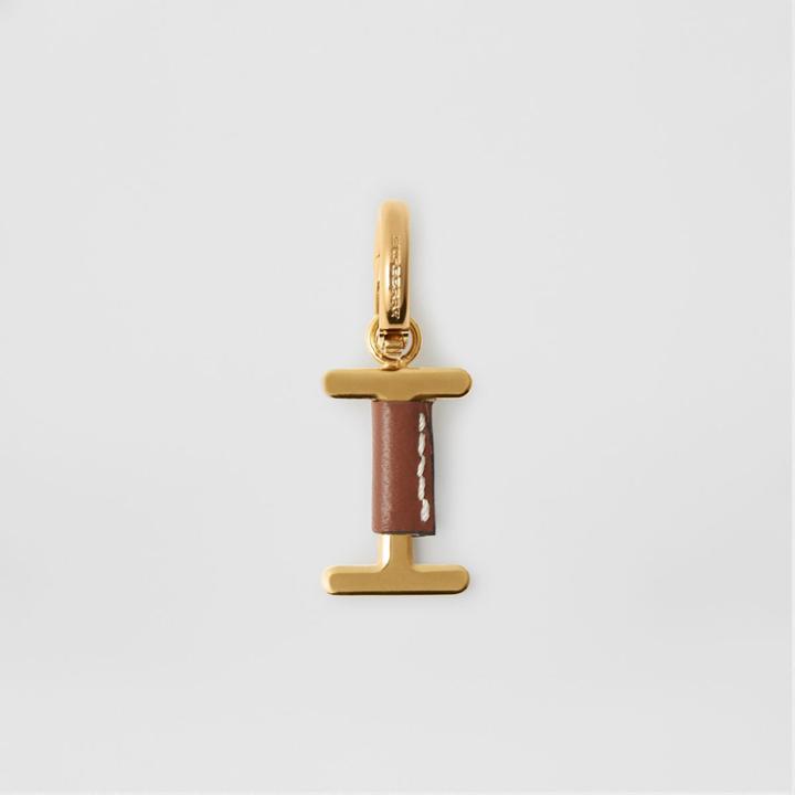 Burberry Burberry Leather-wrapped 'i' Alphabet Charm, Brown