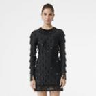 Burberry Burberry Long-sleeve Embellished Mini Dress, Black