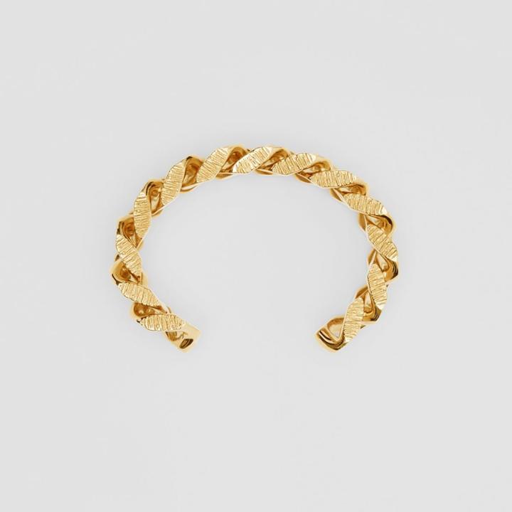 Burberry Burberry Gold-plated Chain-link Cuff, Yellow