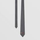 Burberry Burberry Classic Cut Icon Stripe Trim Monogram Motif Silk Tie, Grey