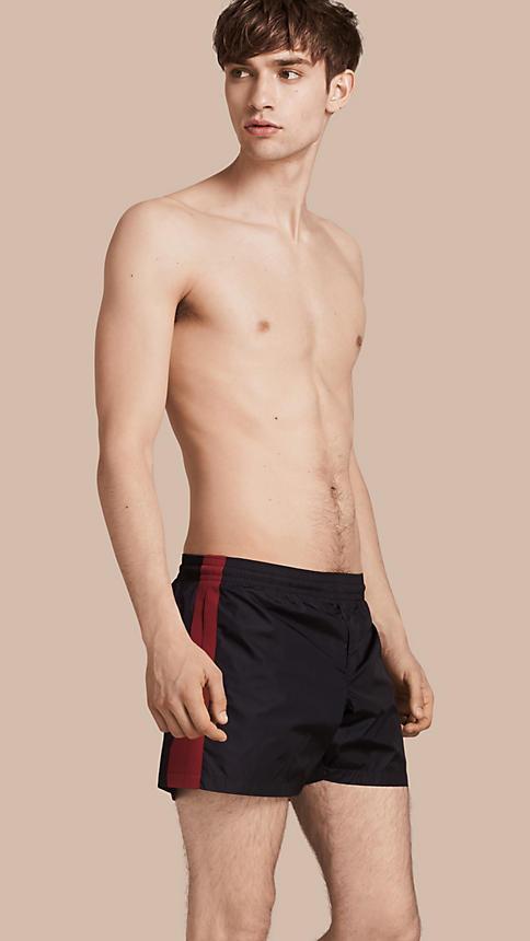 Burberry Stripe Detail Swim Shorts