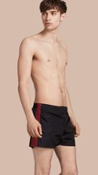 Burberry Stripe Detail Swim Shorts