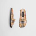 Burberry Burberry Vintage Check Slides, Size: 42, Yellow