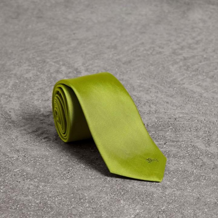 Burberry Burberry Modern Cut Silk Tie, Green