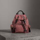 Burberry Burberry The Crossbody Rucksack In Nylon And Leather, Pink