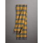 Burberry Burberry Check Cashmere Scarf, Yellow
