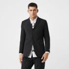 Burberry Burberry Slim Fit Technical Nylon Tailored Jacket, Size: 36, Black