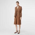 Burberry Burberry Panelled-sleeve Mohair Wool Blend Tailored Jacket, Size: 00