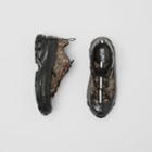 Burberry Burberry Monogram Print E-canvas Arthur Sneakers, Size: 40.5, Brown