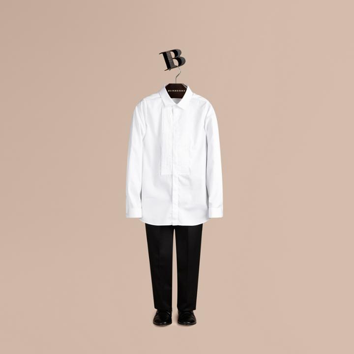 Burberry Burberry Cotton Dress Shirt, Size: 8y, White