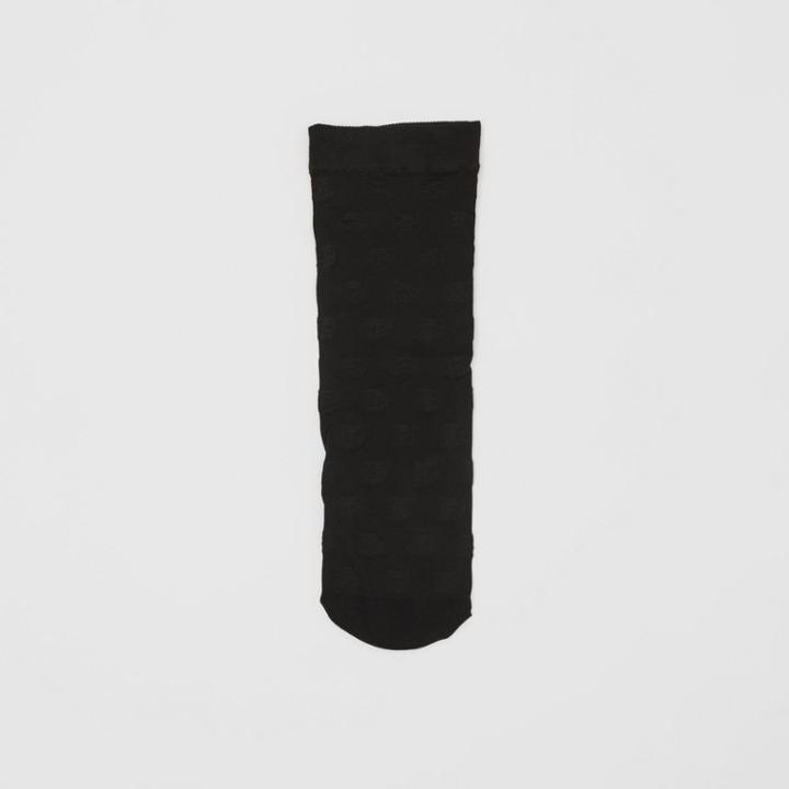 Burberry Burberry Monogram Motif Socks, Size: Os, Black