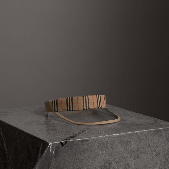 Burberry Burberry 1983 Check Visor, Size: M/l, Beige
