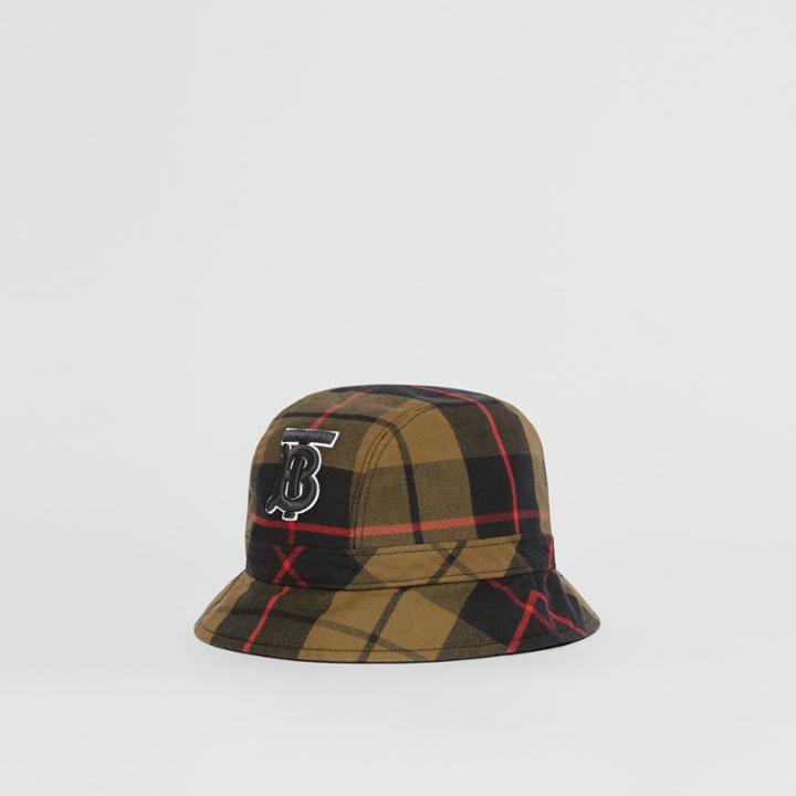 Burberry Burberry Reversible Monogram Motif Bucket Hat, Green