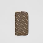 Burberry Burberry Monogram Print E-canvas Phone Wallet, Brown