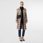 Burberry Burberry Lightweight Check Trench Coat, Size: 06, White