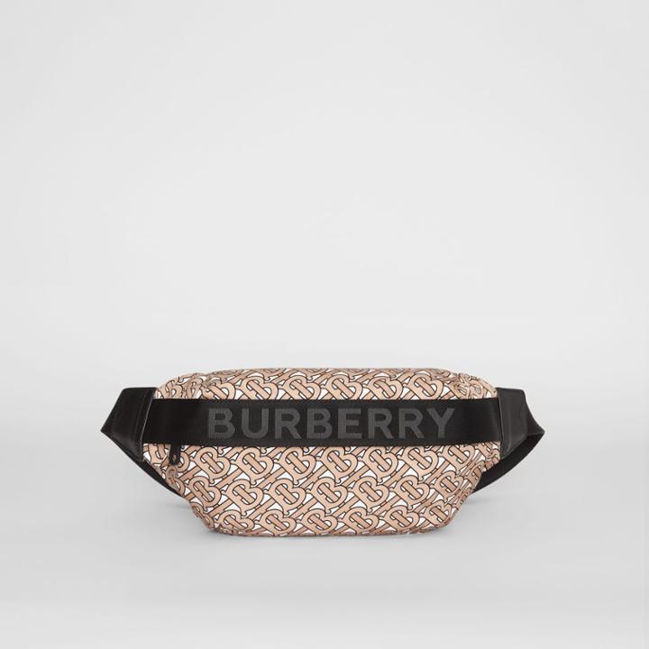 Burberry Burberry Medium Monogram Print Bum Bag, Beige