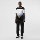Burberry Burberry Crystal And Cut-out Detail Cotton Oversized Polo Shirt, Black