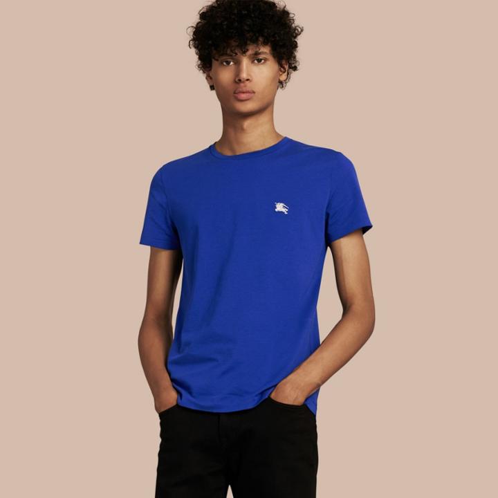 Burberry Burberry Cotton Jersey T-shirt, Size: M, Blue