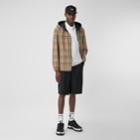 Burberry Burberry Reversible Vintage Check Recycled Polyester Jacket, Size: Xxs, Beige