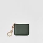 Burberry Burberry Link Detail Patent Leather Id Card Case Charm, Green