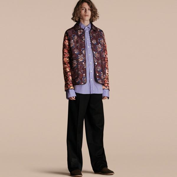 Burberry Peony Rose Print Quilted Jacket