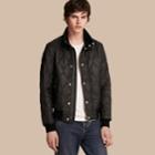 Burberry Burberry Stand-collar Military-quilted Jacket With Packaway Hood, Size: 48, Black