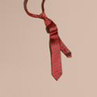 Burberry Burberry Modern Cut Geometric Print Silk Twill Tie, Red