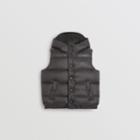 Burberry Burberry Childrens Reversible Showerproof Down-filled Hooded Gilet, Size: 14y, Grey
