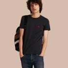 Burberry Burberry Liquid-soft Cotton T-shirt, Black