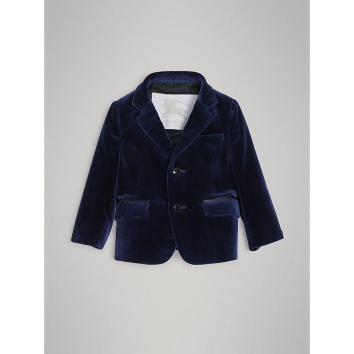 Burberry Burberry Velvet Tuxedo Jacket, Size: 3y, Blue