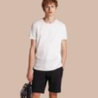 Burberry Burberry Crew Neck Cotton T-shirt, Size: Xl, White