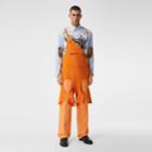 Burberry Burberry Mohair Wool Wide-leg Trousers, Size: 48, Amber Orange