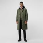 Burberry Burberry Reversible Diamond Quilted And Cotton Car Coat, Size: 40, Green