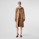 Burberry Burberry Embellished Wool Cashmere Car Coat, Size: 04, Camel
