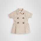 Burberry Burberry Childrens Stretch Cotton Trench Dress, Size: 6m, Yellow