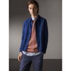 Burberry Burberry Linen Workwear Jacket, Size: 46r, Blue