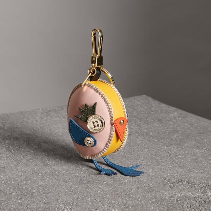 Burberry Burberry Derek The Bird Leather Charm, Yellow