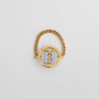 Burberry Burberry Gold And Palladium-plated Monogram Motif Ring