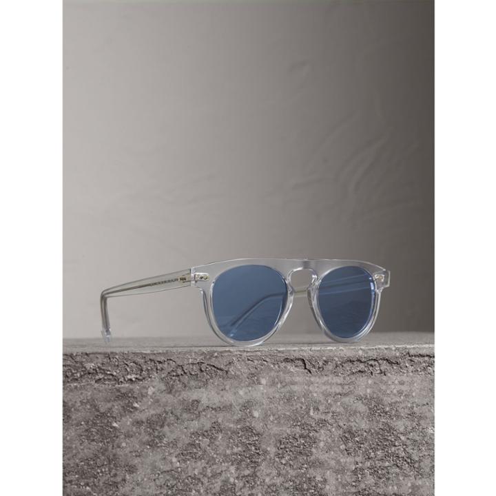 Burberry Burberry The Keyhole Round Frame Sunglasses, Pink