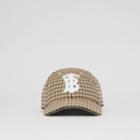 Burberry Burberry Monogram Motif Houndstooth Check Baseball Cap, Brown