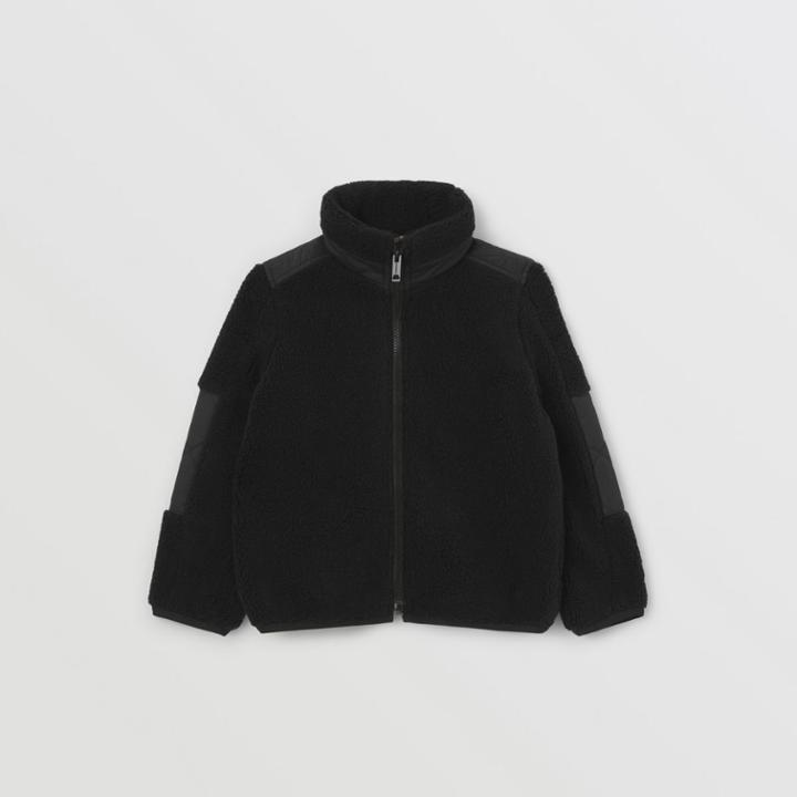 Burberry Burberry Childrens Monogram Quilted Panel Fleece Jacket, Size: 3y