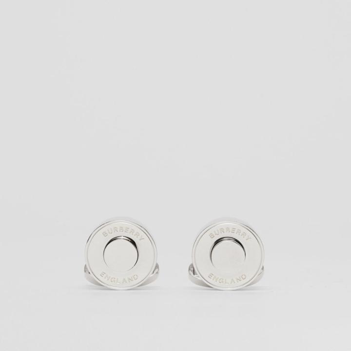 Burberry Burberry Logo Graphic Palladium-plated Cufflinks
